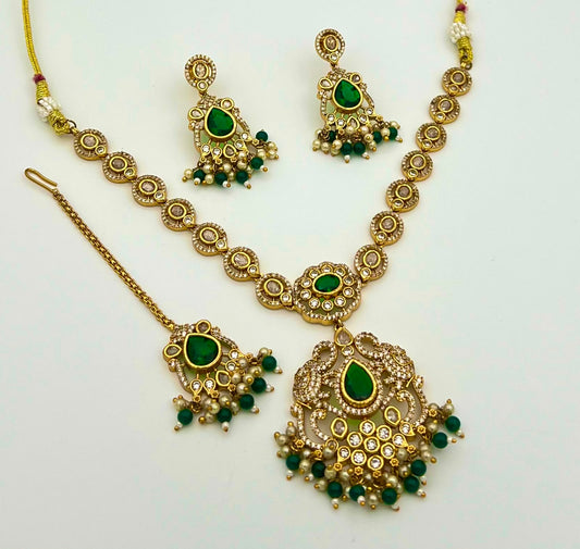 ✨ Elegant Artificial Pendant Jewellery Set ✨