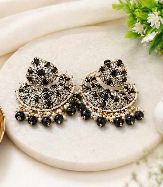 Elegant Kundan Chandbali Earrings – Artificial Jewellery
