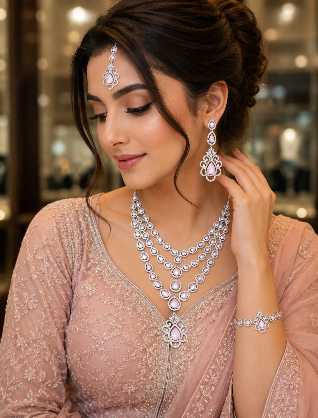 π Royal Emerald Bridal Set