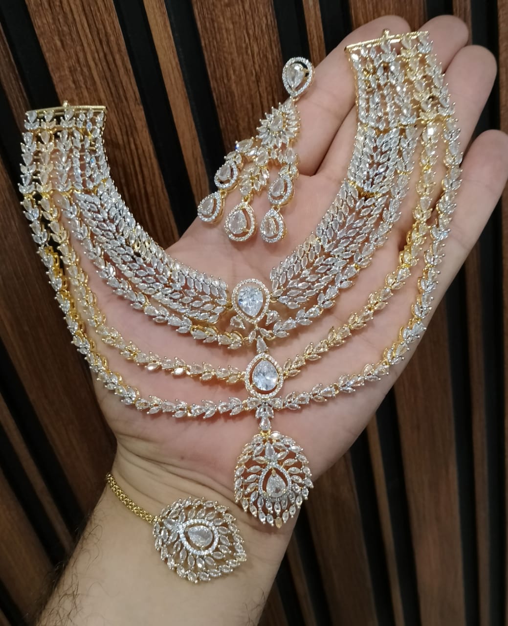 Artificial Diamond Bridal Jewellery Set&nbsp;