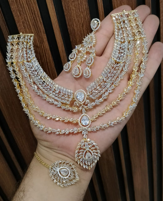 Artificial Diamond Bridal Jewellery Set&nbsp;