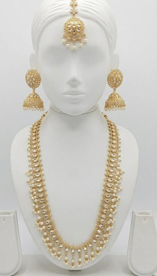 ✨ Elegant Artificial Pearl Jewellery Set ✨