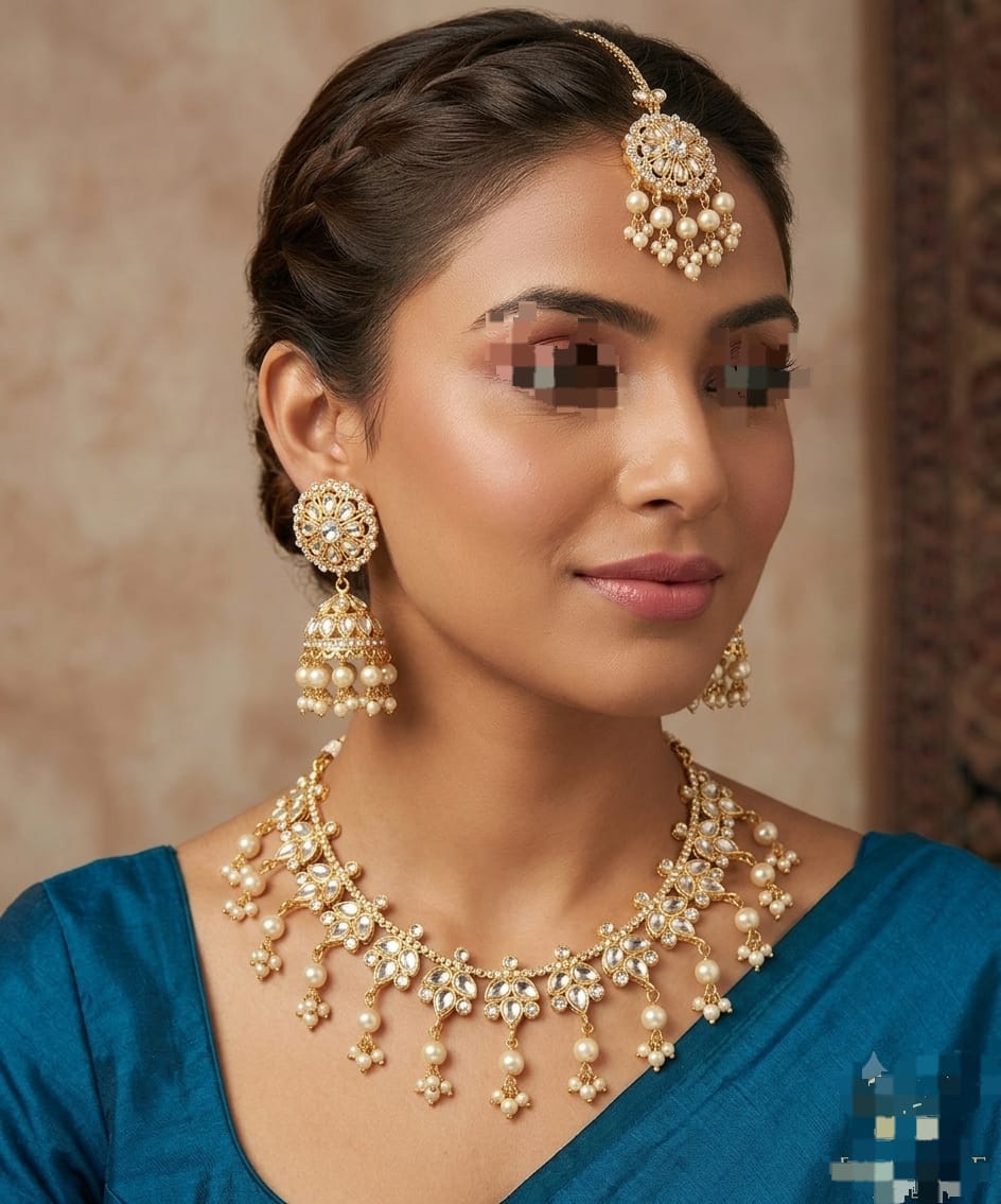 ✨ Elegant Artificial Choker Jewellery Set ✨