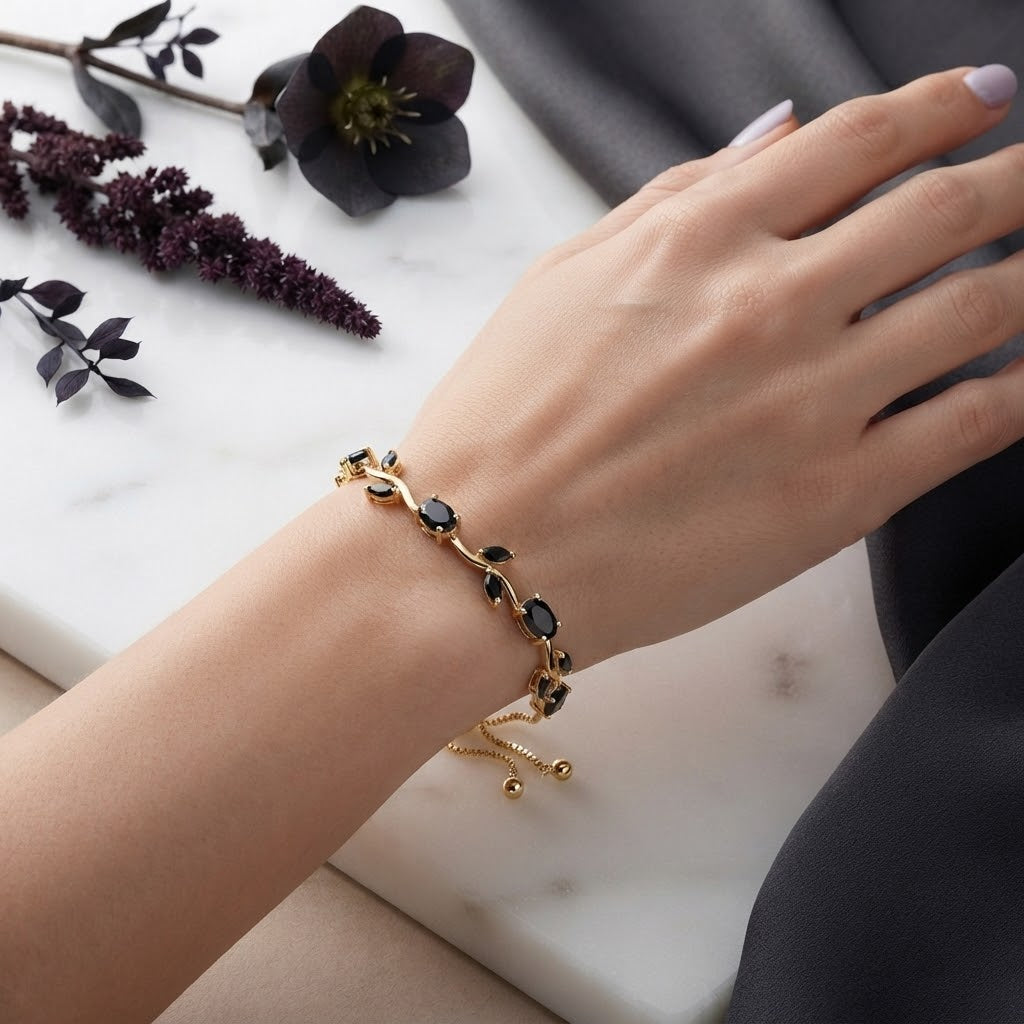 ✨ Multicolour Crystal Charm Bracelet