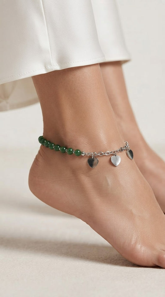 ✨Heart Charm Anklet