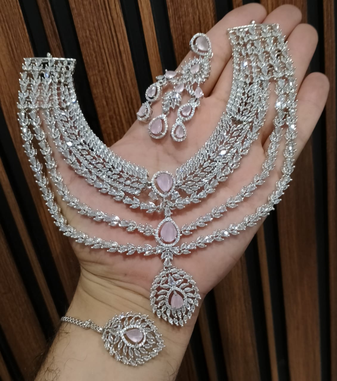 Artificial Diamond Bridal Jewellery Set&nbsp;