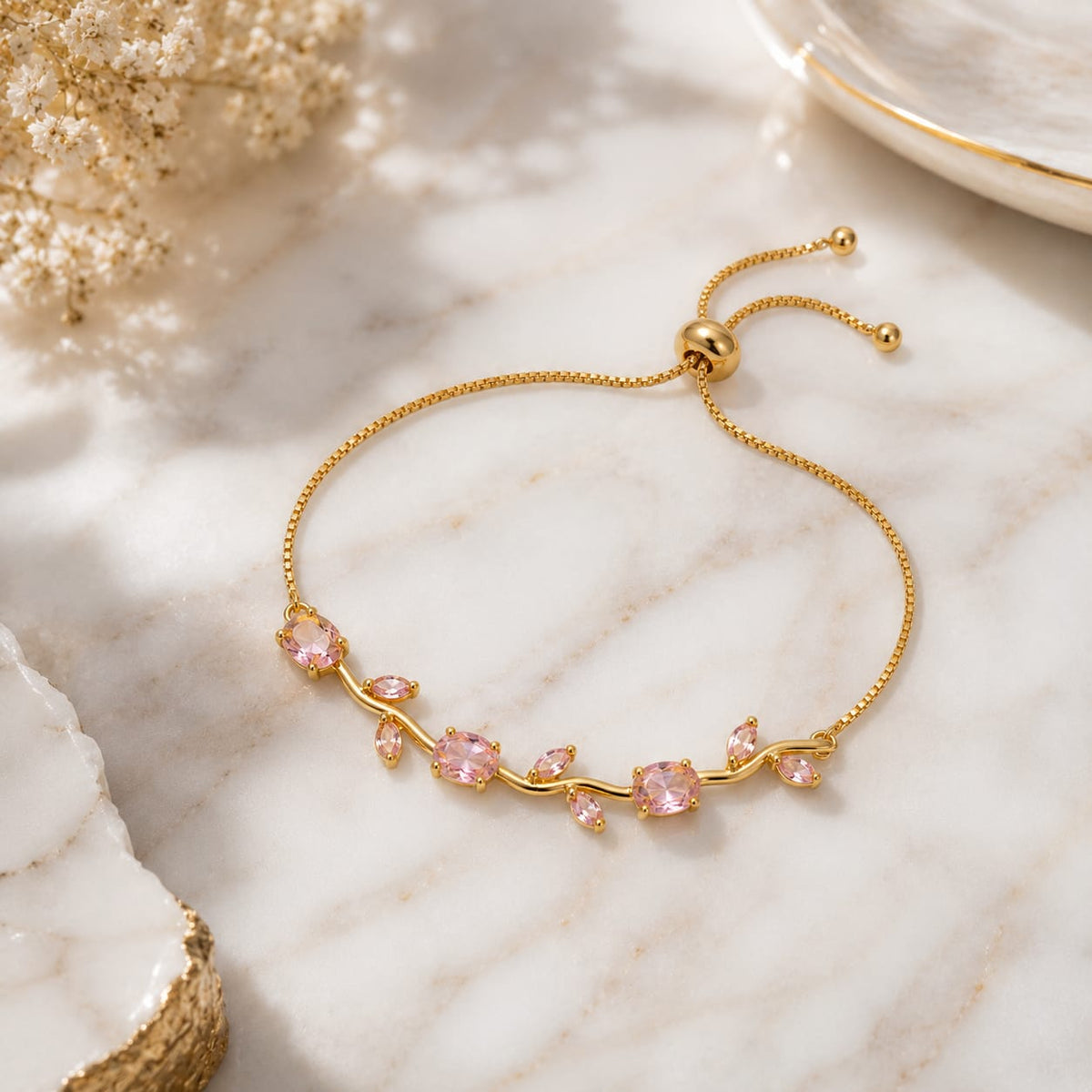✨ Multicolour Crystal Charm Bracelet